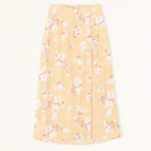 Abercrombie & Fitch Dipped Waist Midi Skirt